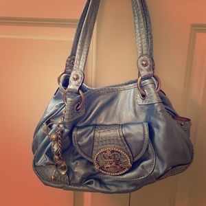 Baby blue Kathy VanZeeland shoulder bag